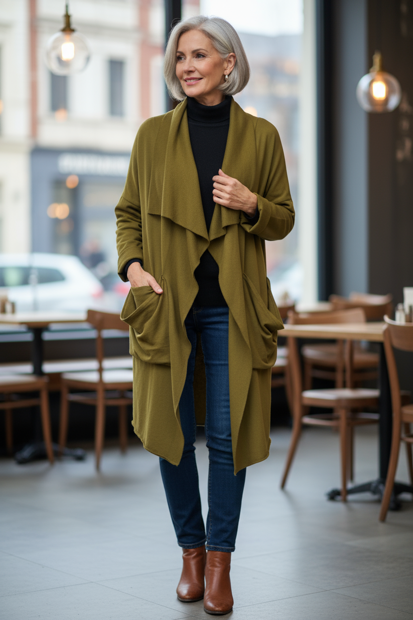 2 Slouch Pocket Jersey Jacket