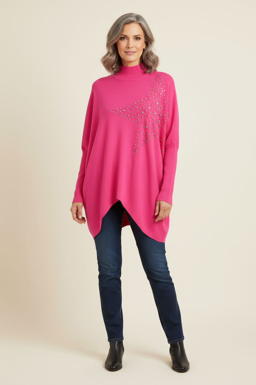 Diamond Star Knit Jumper