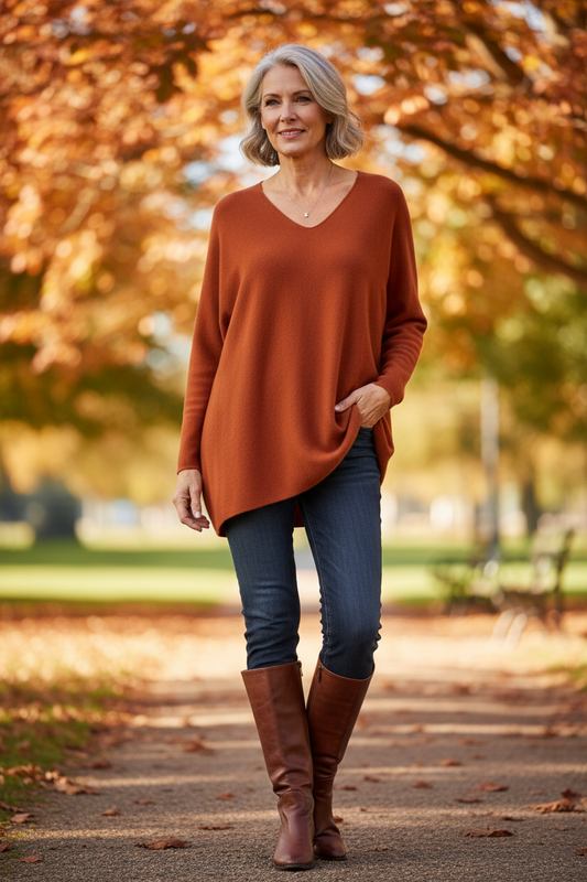 V Neck Soft Knit Jumper