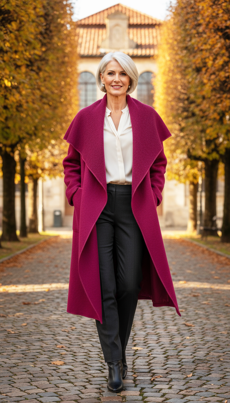 Waterfall Boiled Wool Coat