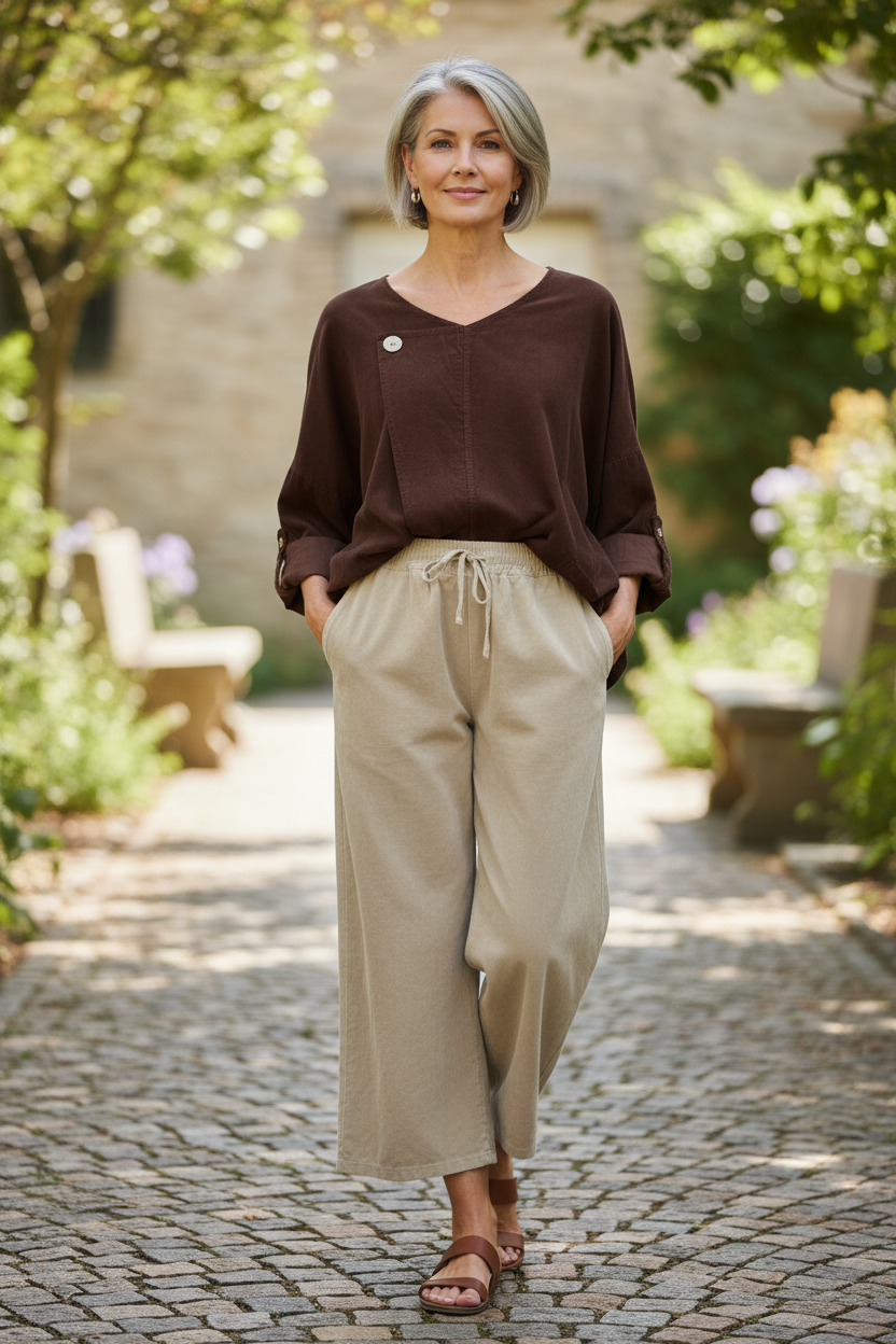 Button Detail 2 Pocket Corduroy Top