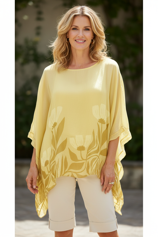 Floral Print Silk Blouse