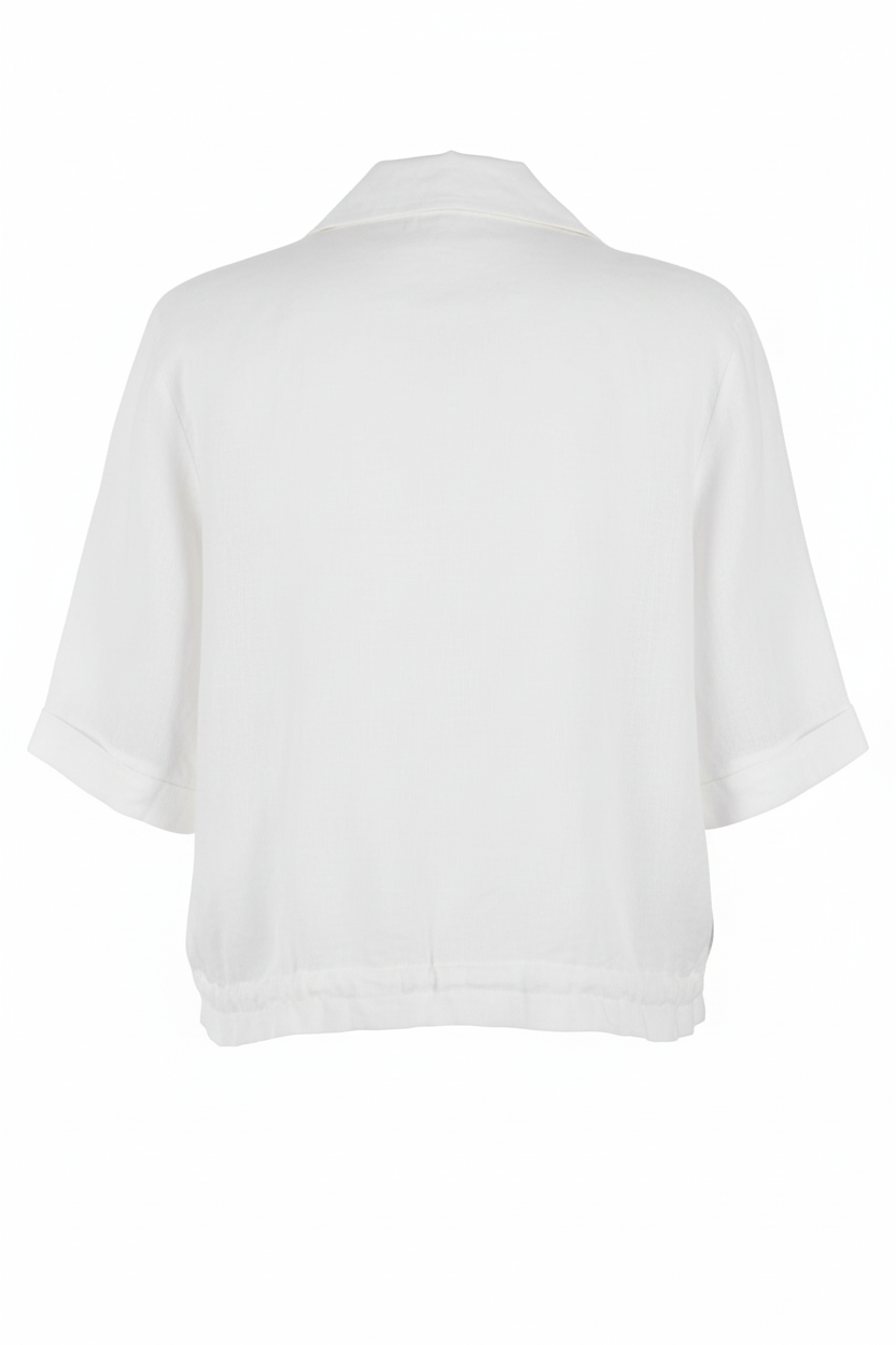 Beaded Pocket Linen Shirt
