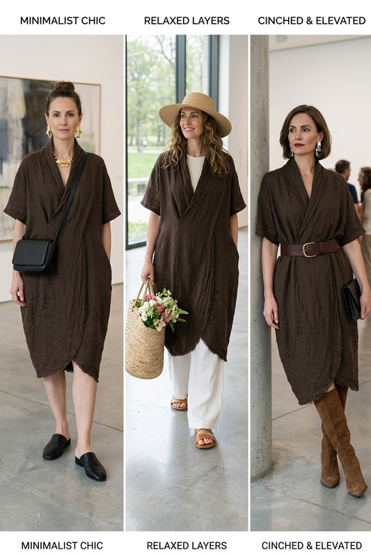 Crossover Linen Tunic