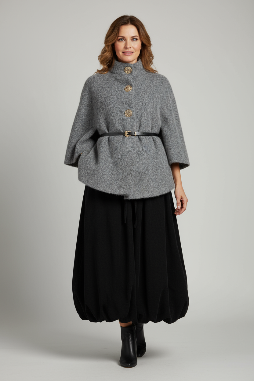 Puffball Corduroy Skirt