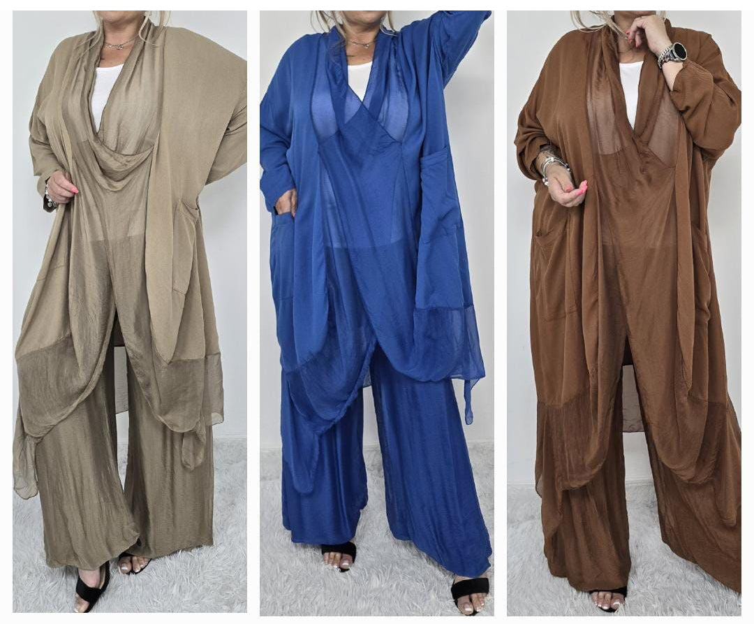 Crossover Silk Panel Tunic