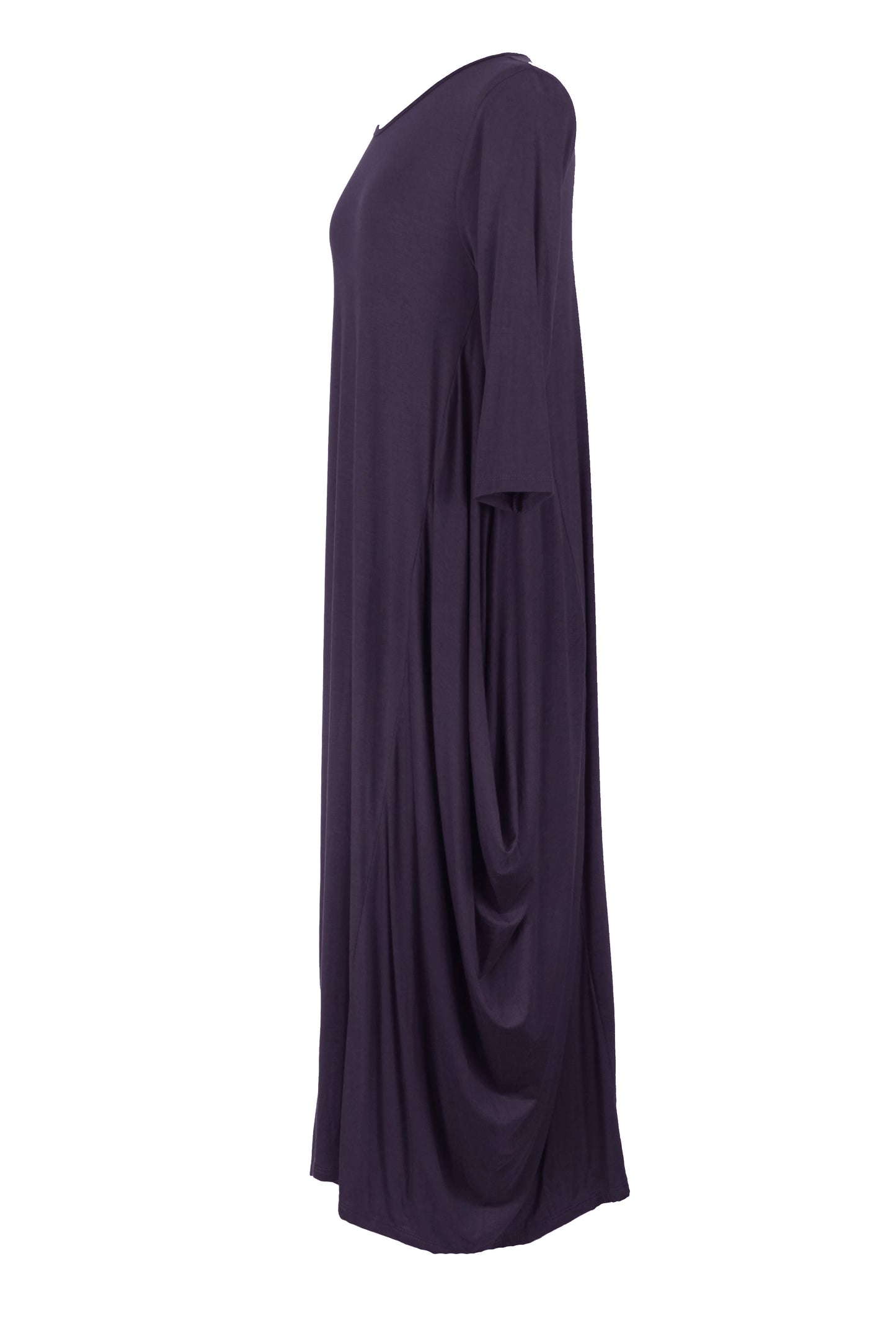 3/4 Sleeve Draped Dress