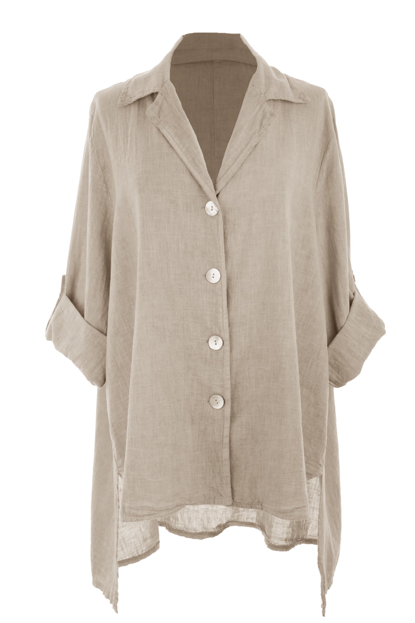 High Low Linen Shirt