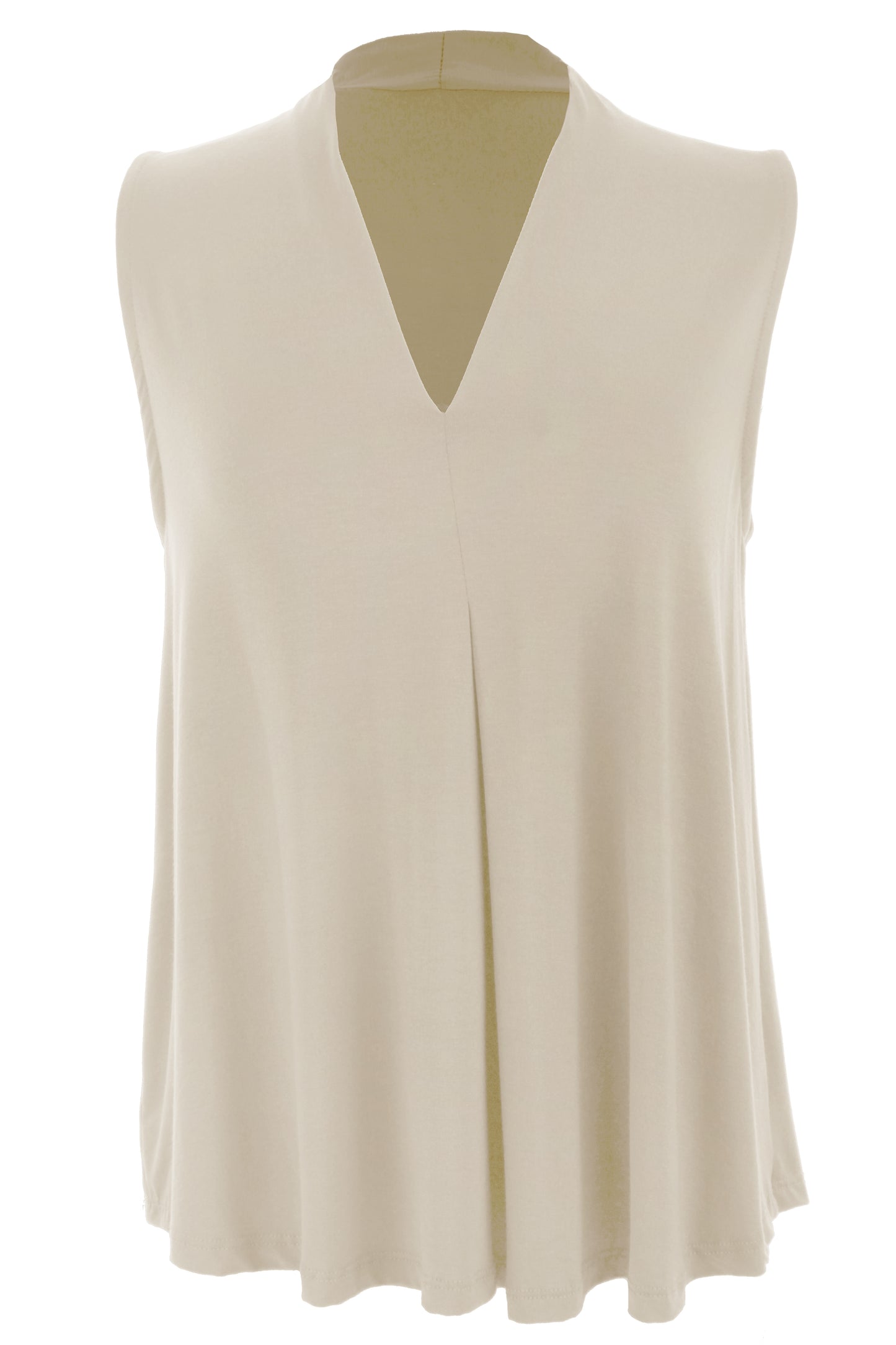 Sleeveless V Neck Top