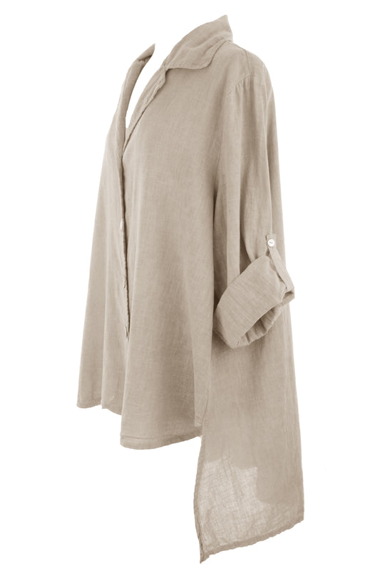 High Low Linen Shirt