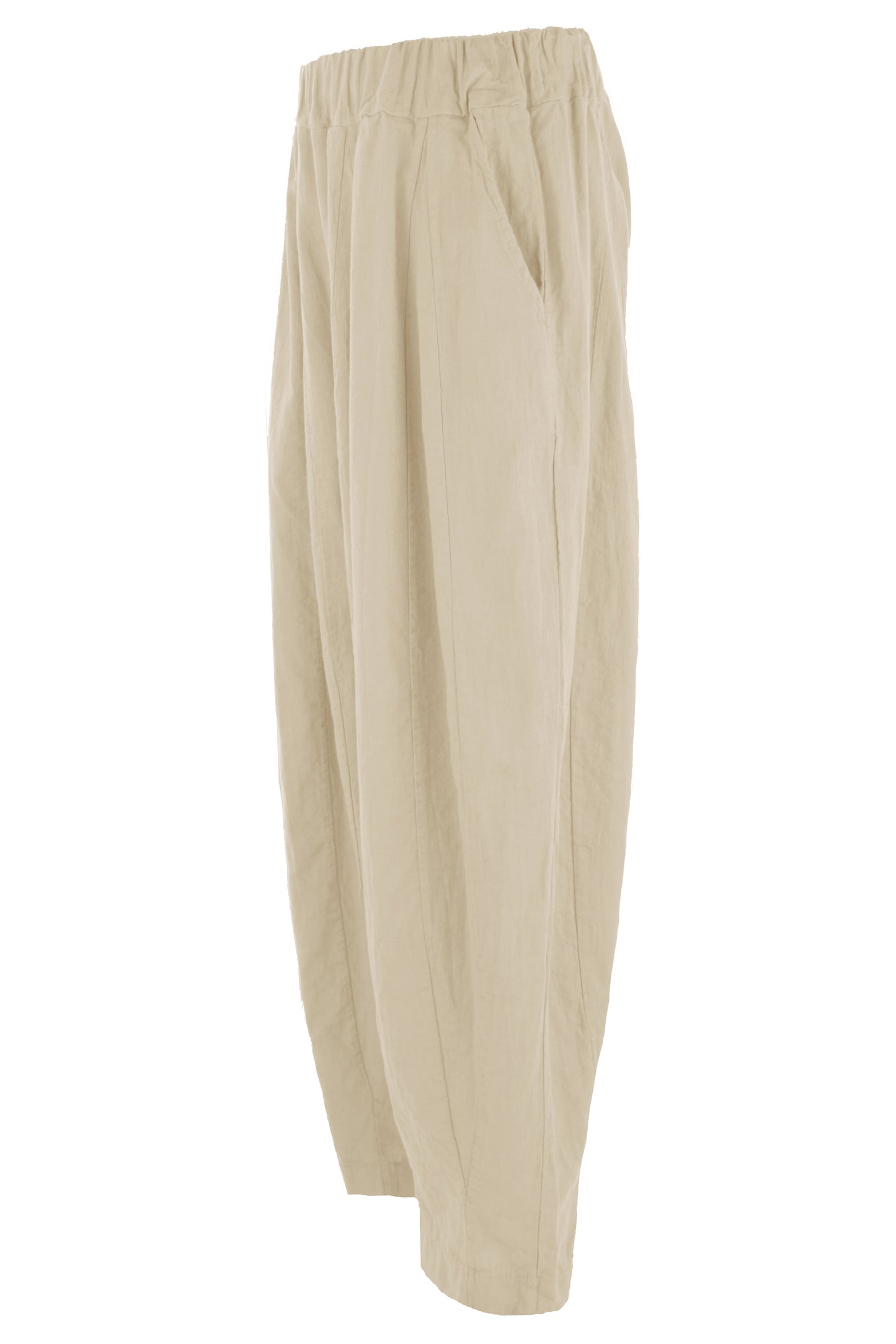 Panel Detail Linen Trouser