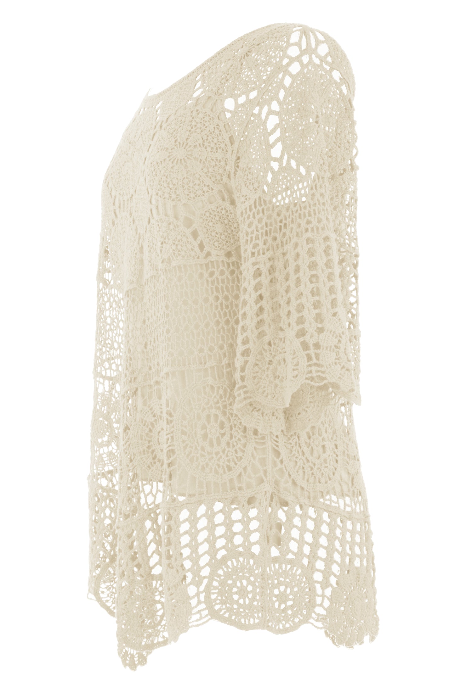 Scoop Hem Crochet Top