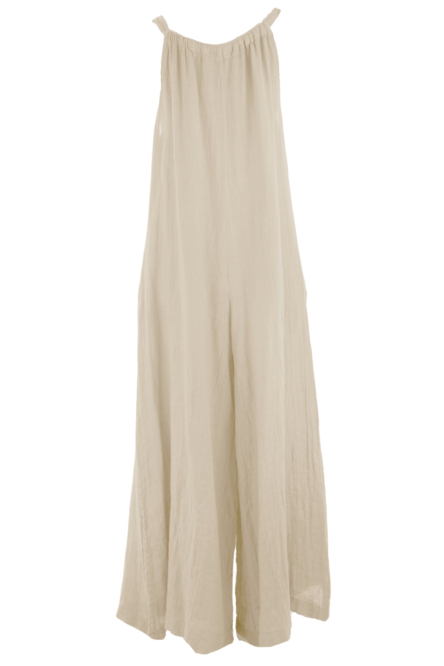 Side Tie Linen Jumpsuit