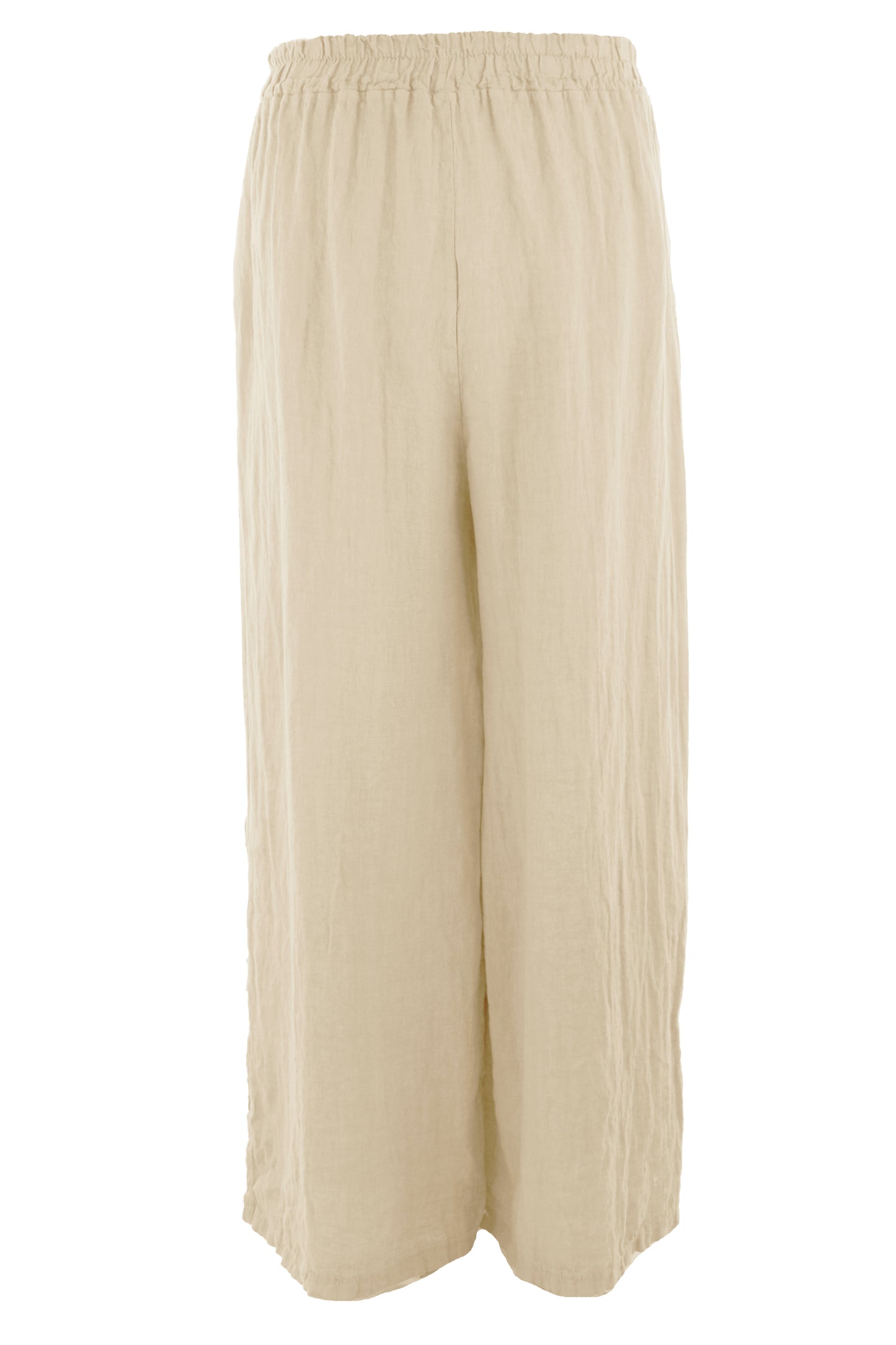 Tab Button Detail Linen Trouser