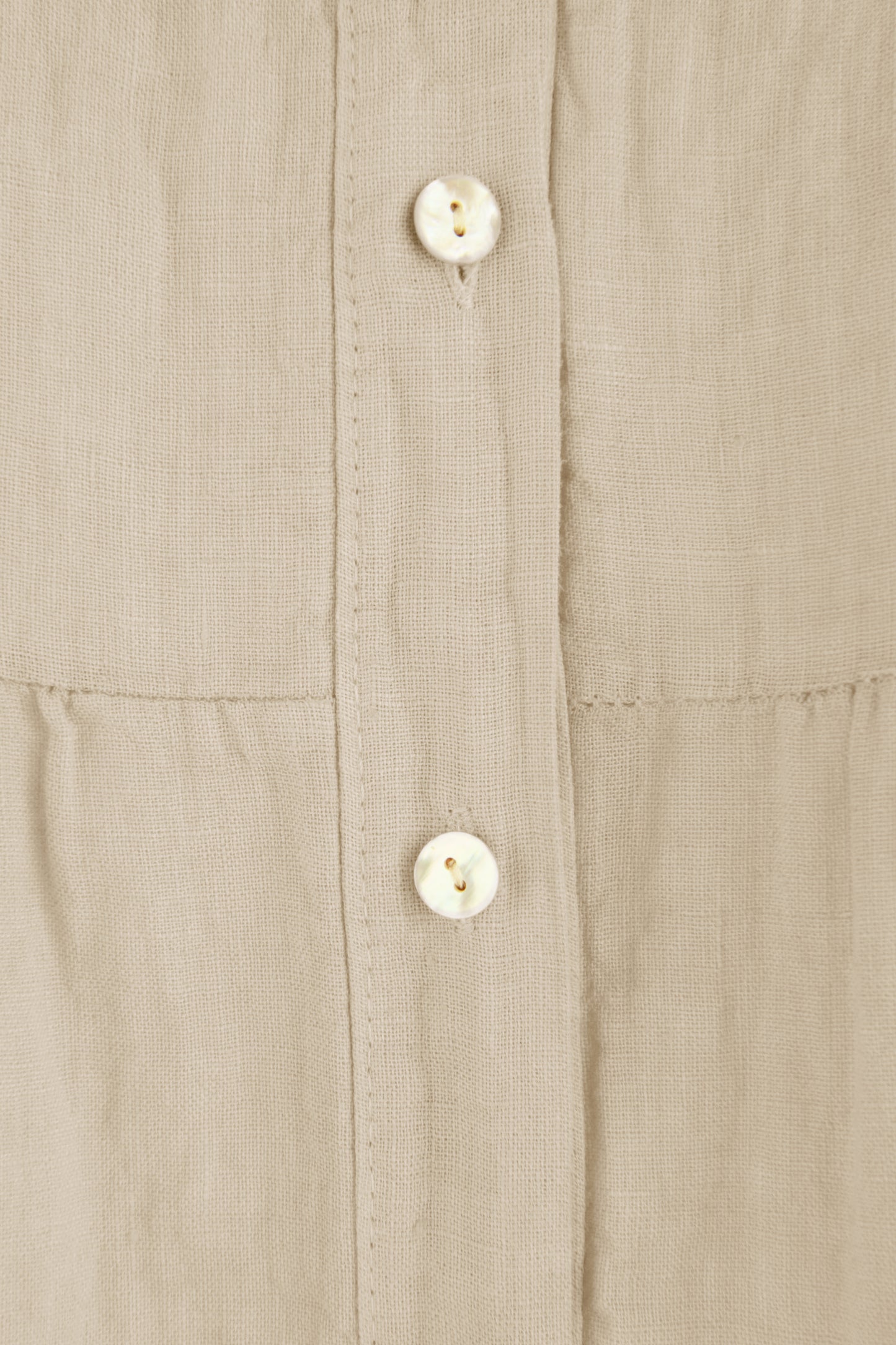 Sleeveless Tiered Linen Top