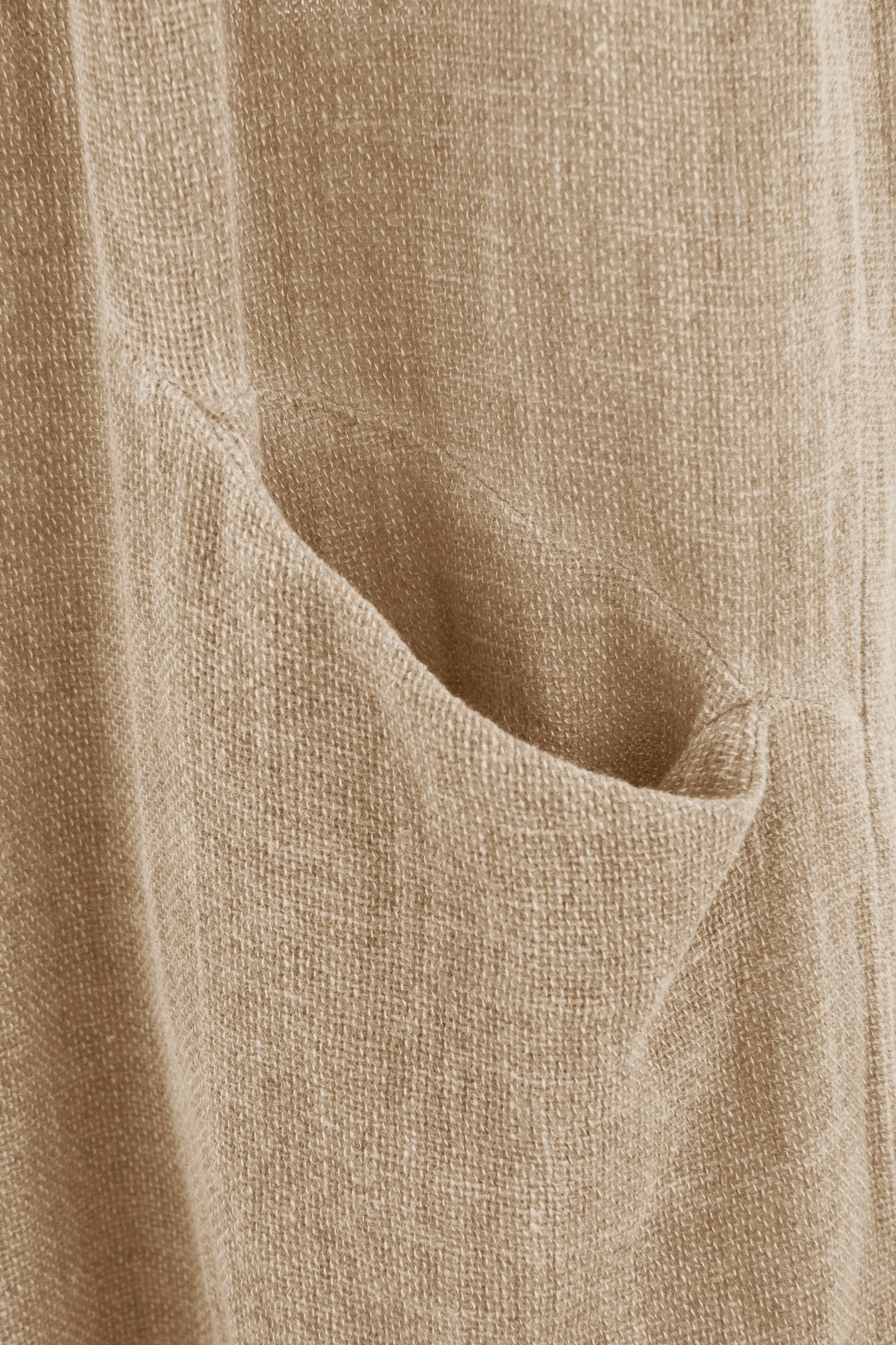 2 Slit Pocket Hopsack Linen Trouser