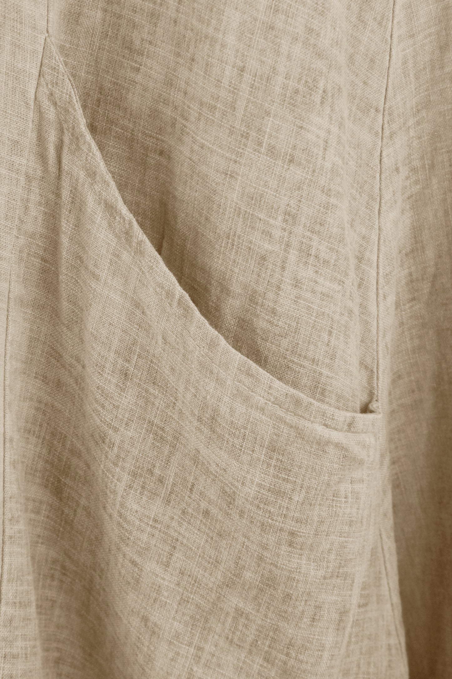 2 Pocket Washed Linen Dress