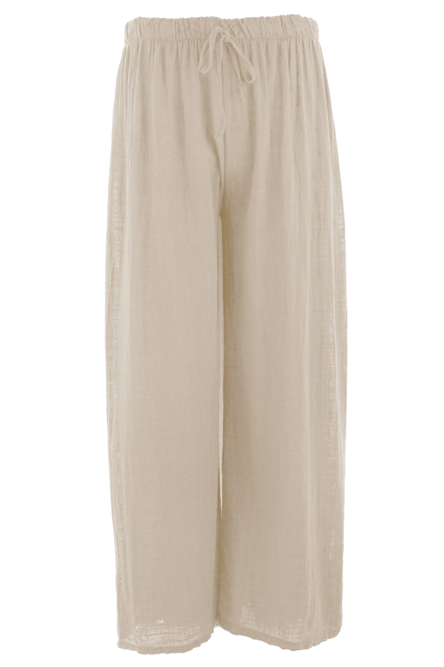 Wide Leg Lightweight Cotton Trouser