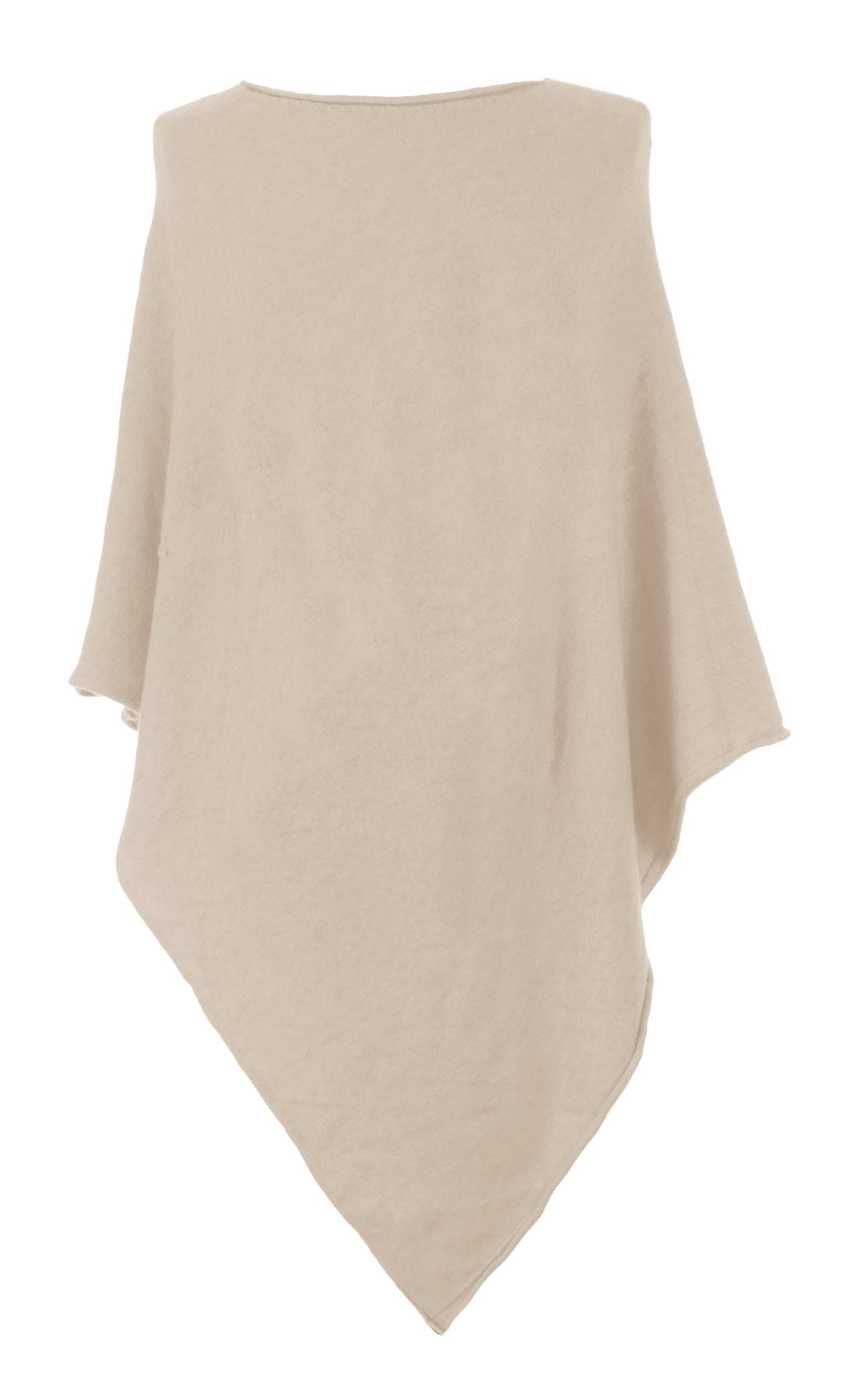 Asymmetric Alpaca Wool Poncho