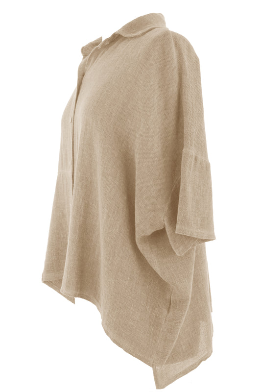 One Pocket Teabag Linen Shirt