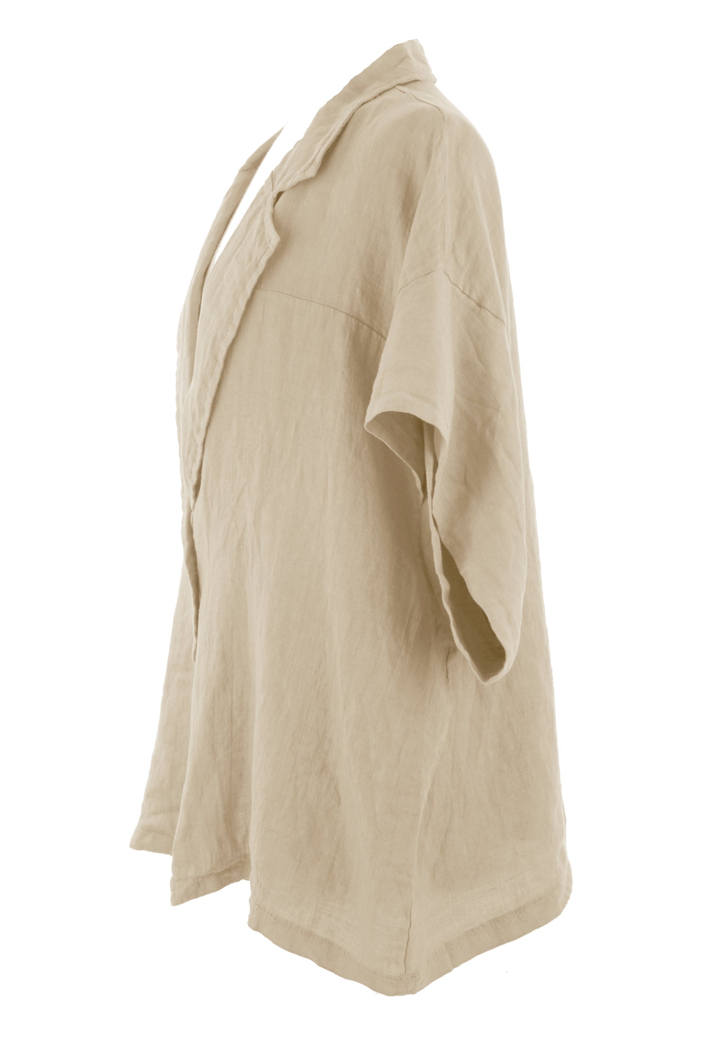 One Button Linen Jacket