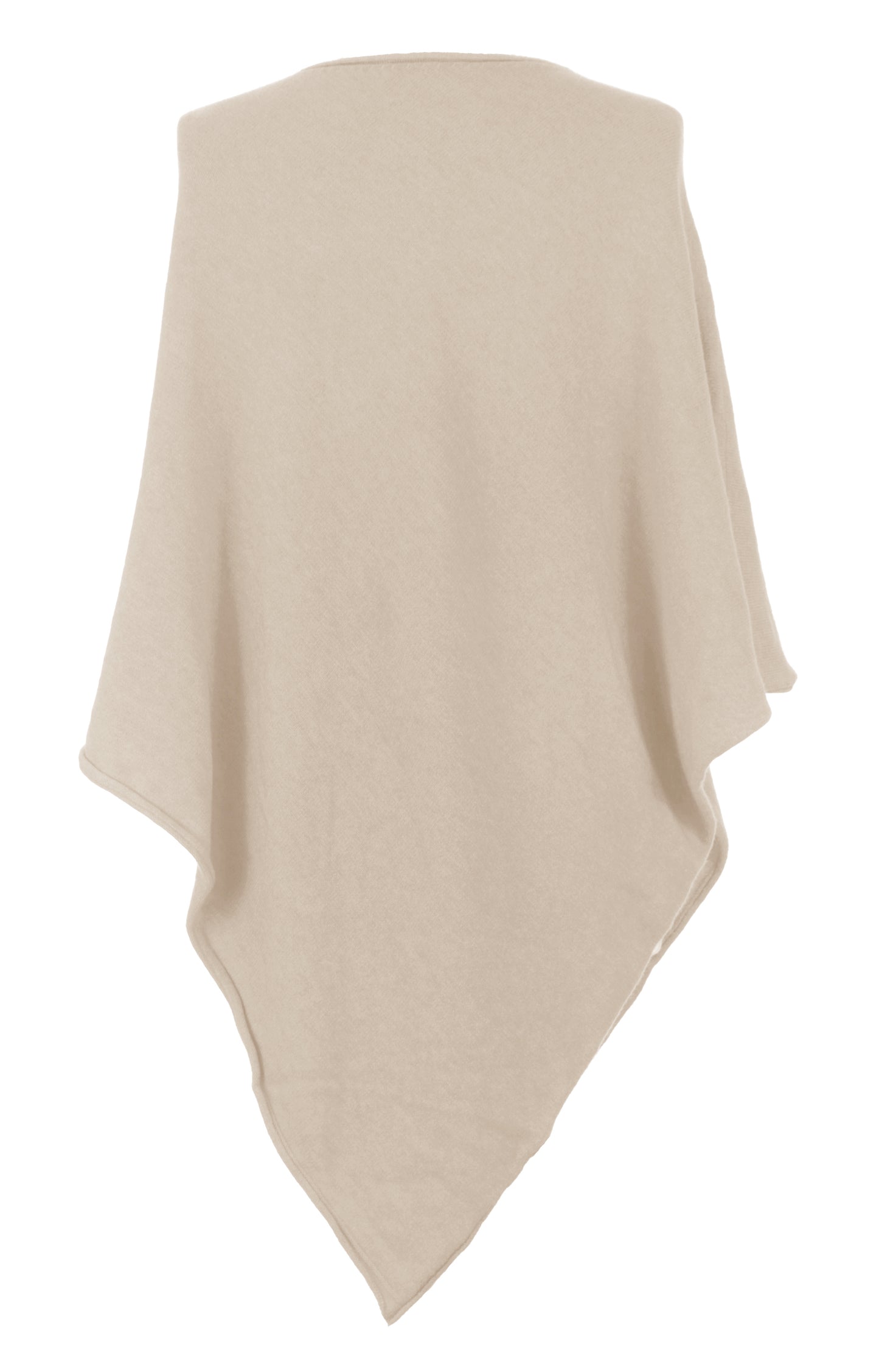 Asymmetric Alpaca Wool Poncho
