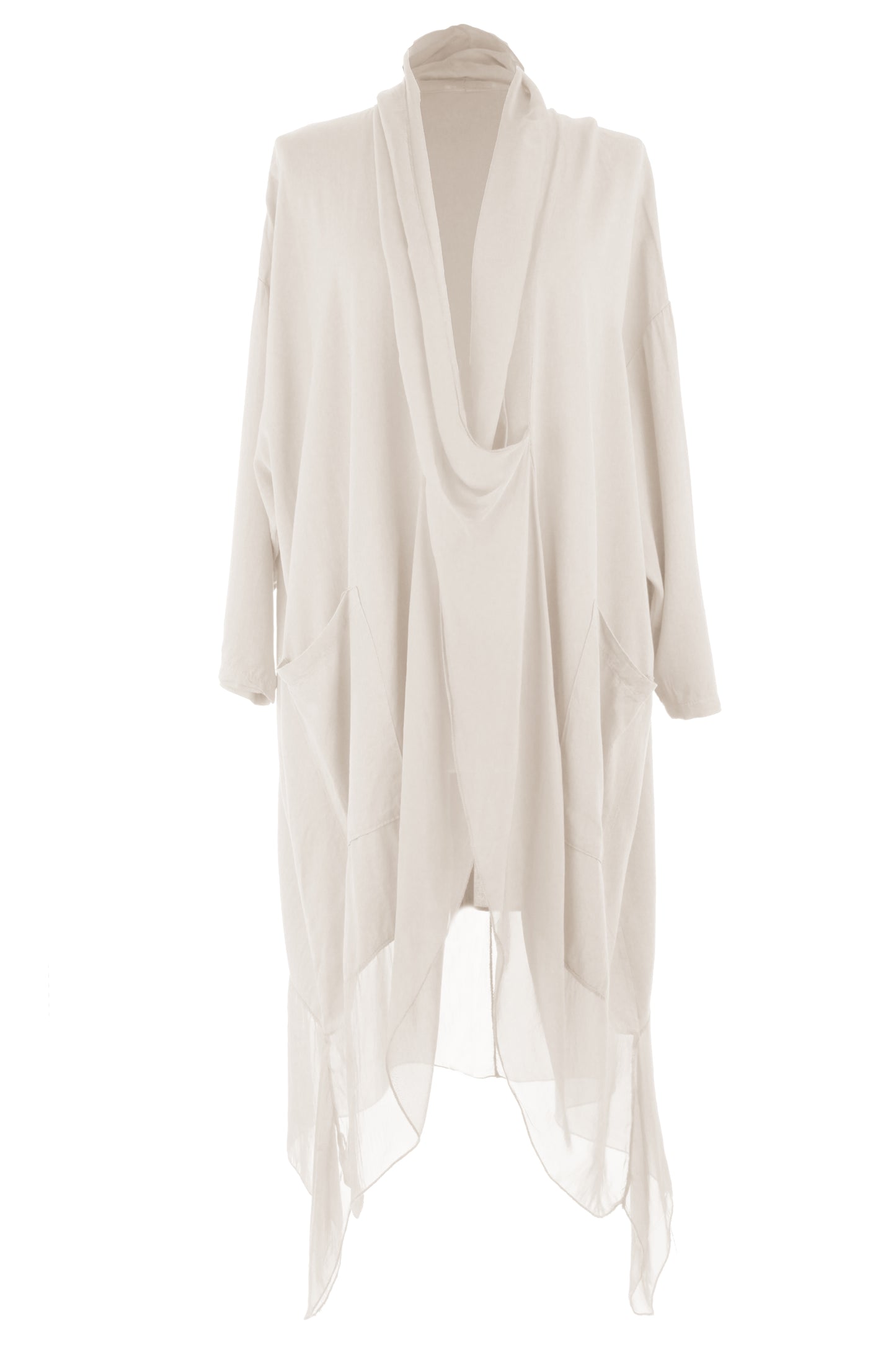 Crossover Silk Panel Tunic