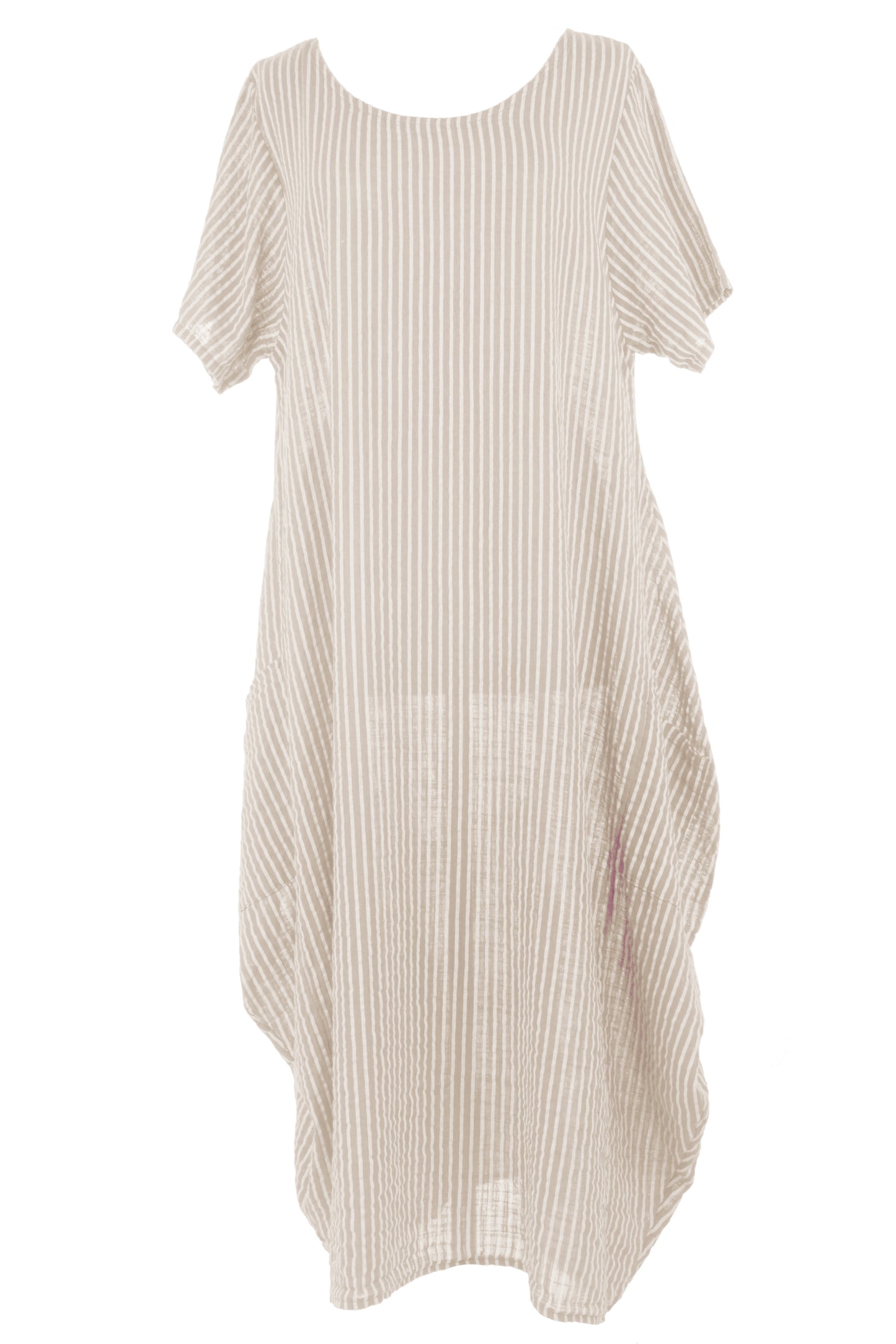 Stripe 2 Pocket Tulip Midi