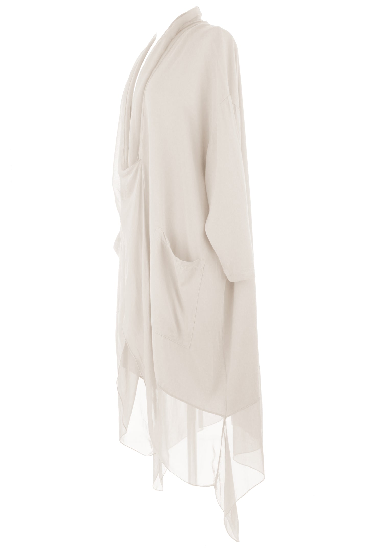 Crossover Silk Panel Tunic