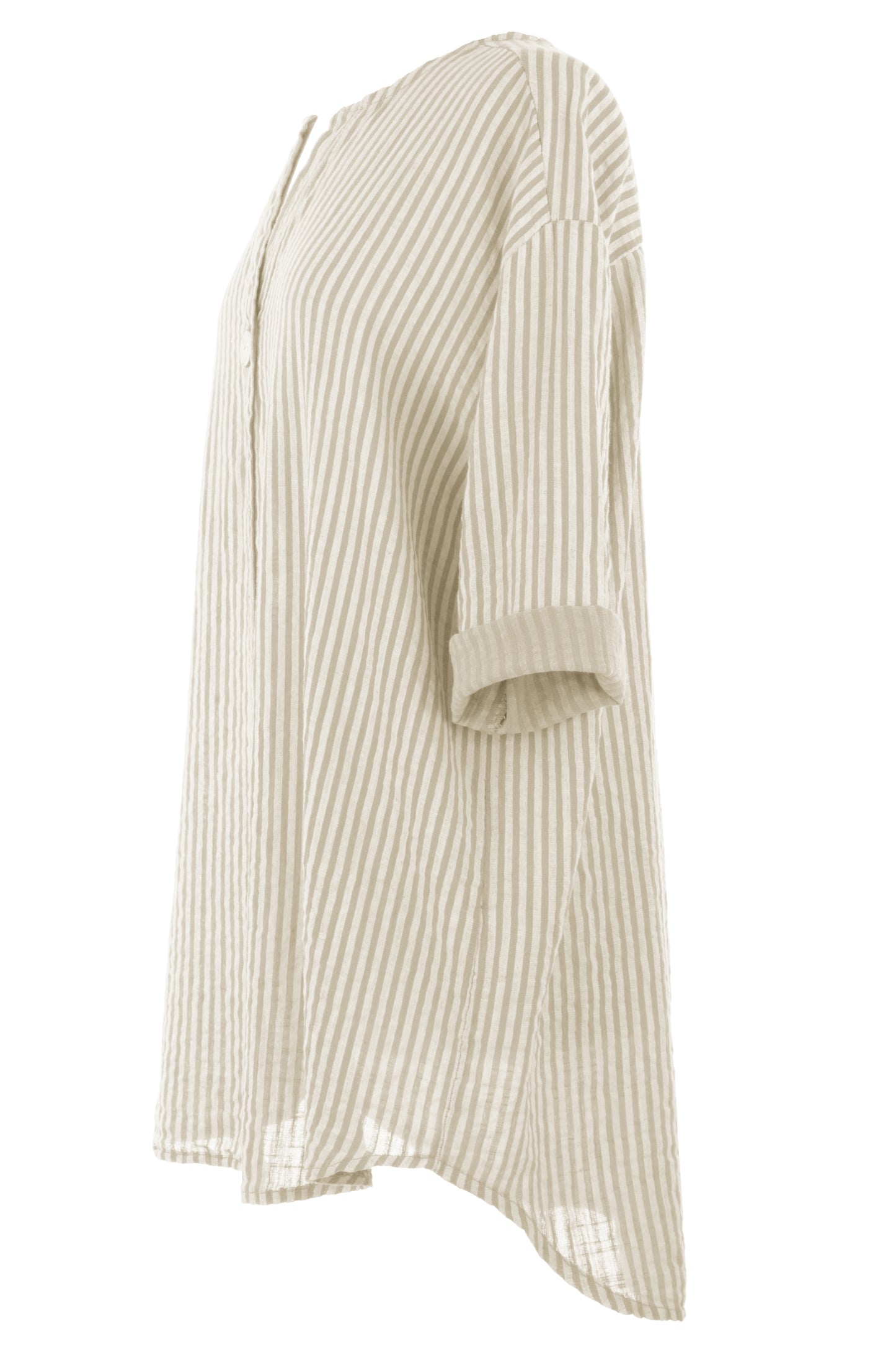 Stripe Button Detail Top