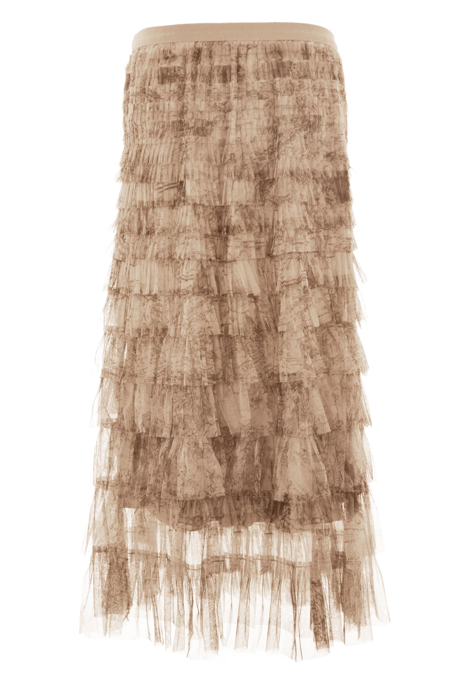 Abstract Print Rara Tulle Skirt