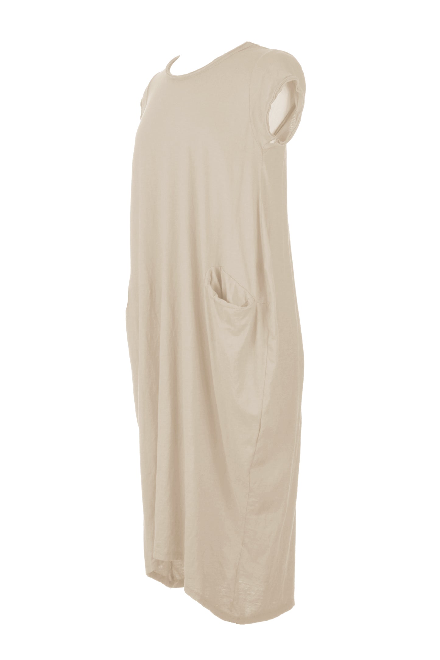Cap Sleeve 2 Pocket Cotton Midi