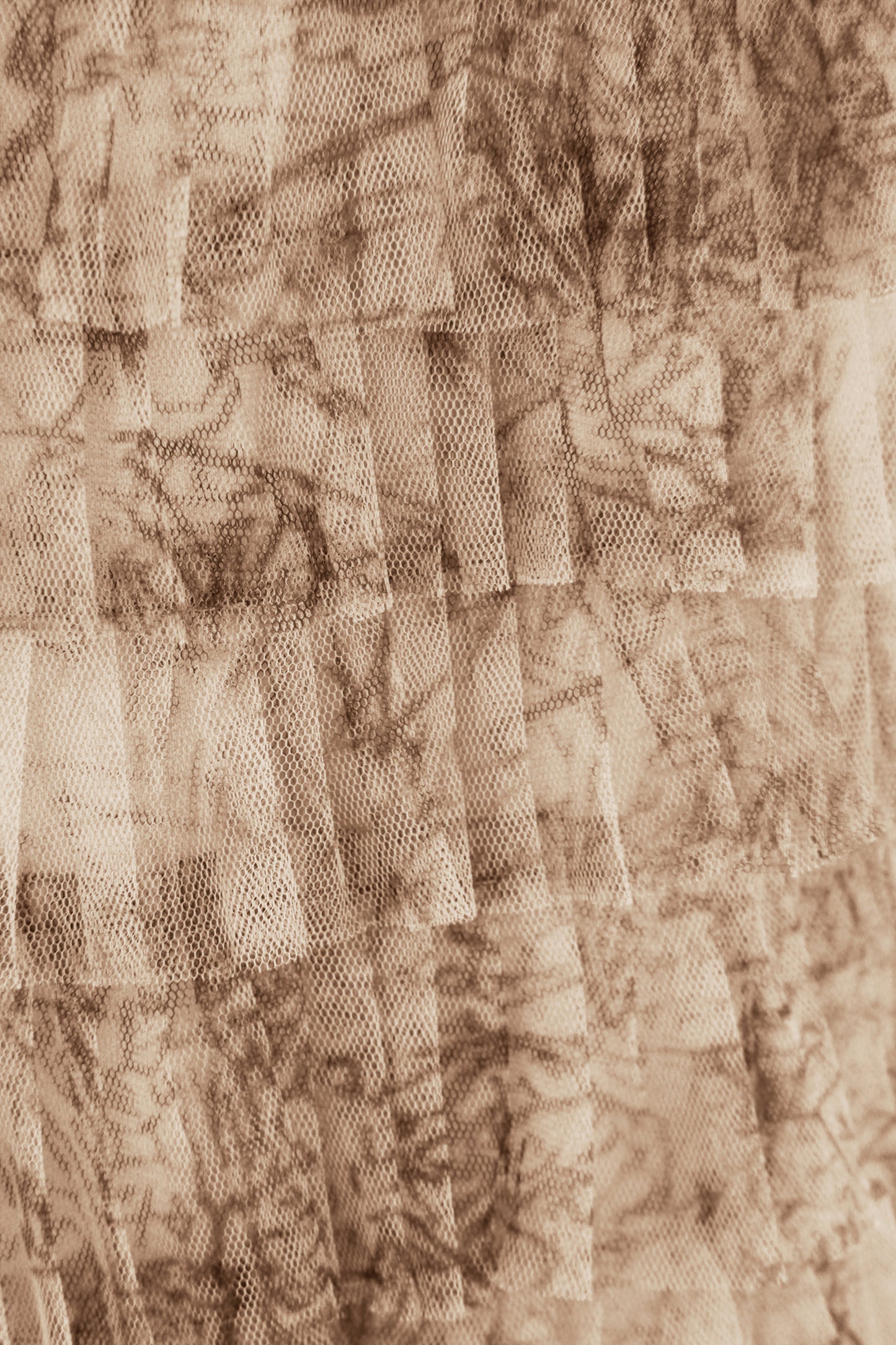 Abstract Print Rara Tulle Skirt