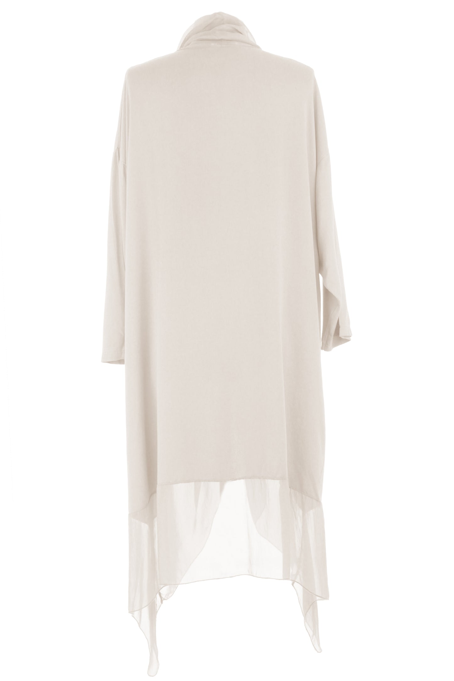 Crossover Silk Panel Tunic