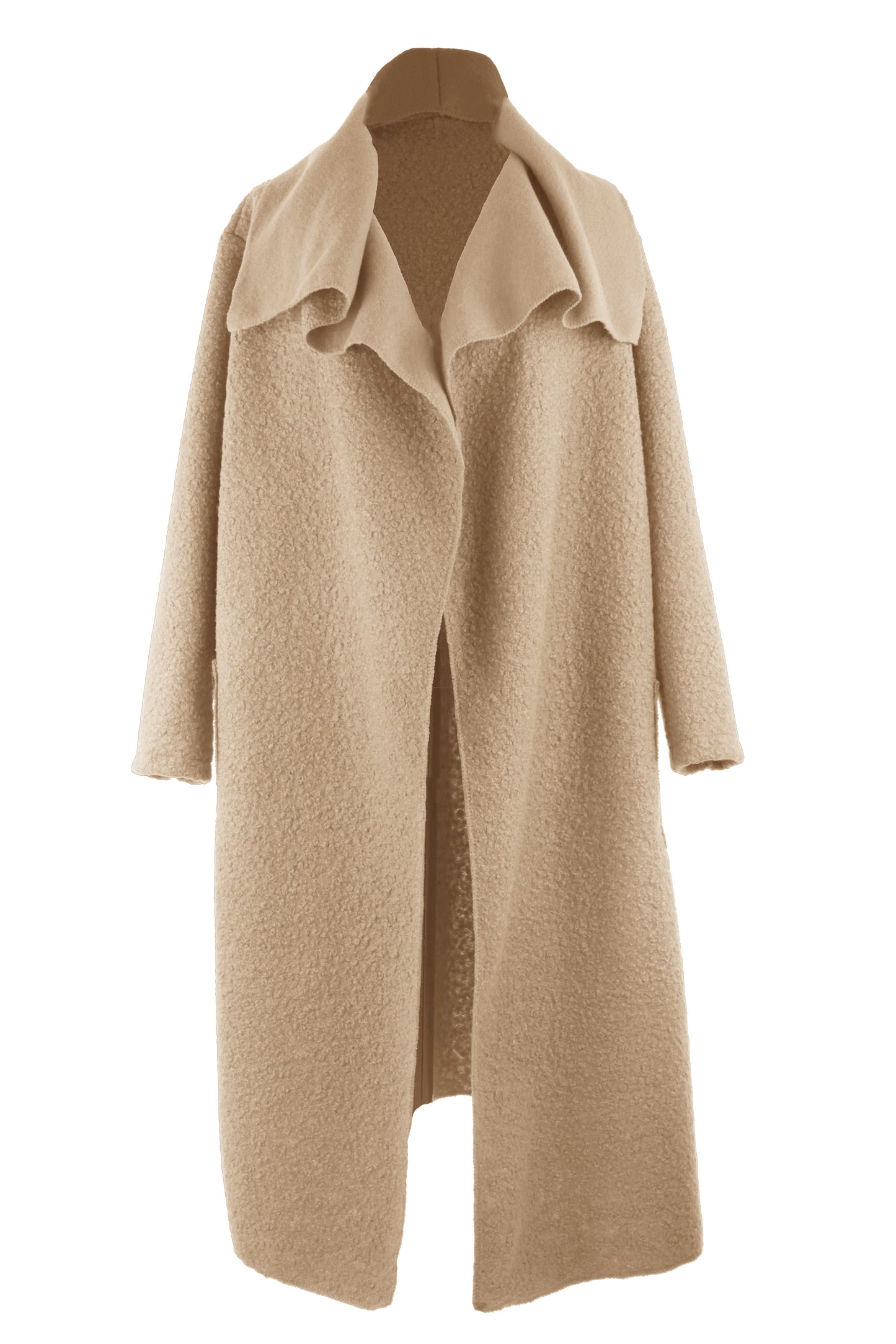 Plain Boucle Coat