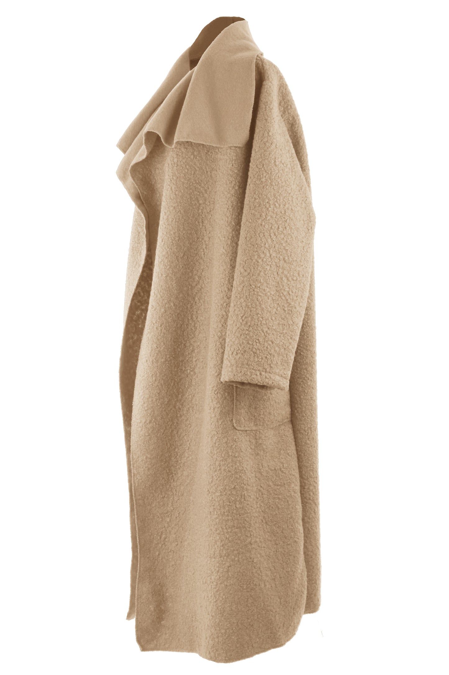 Plain Boucle Coat