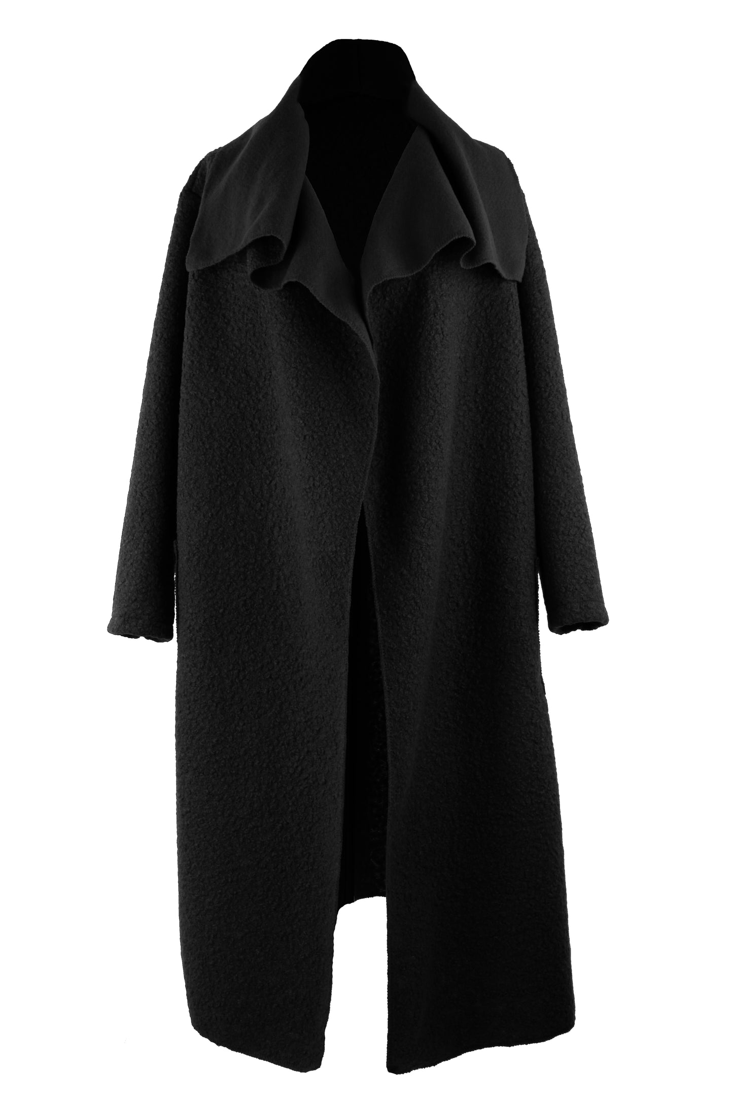 Plain Boucle Coat