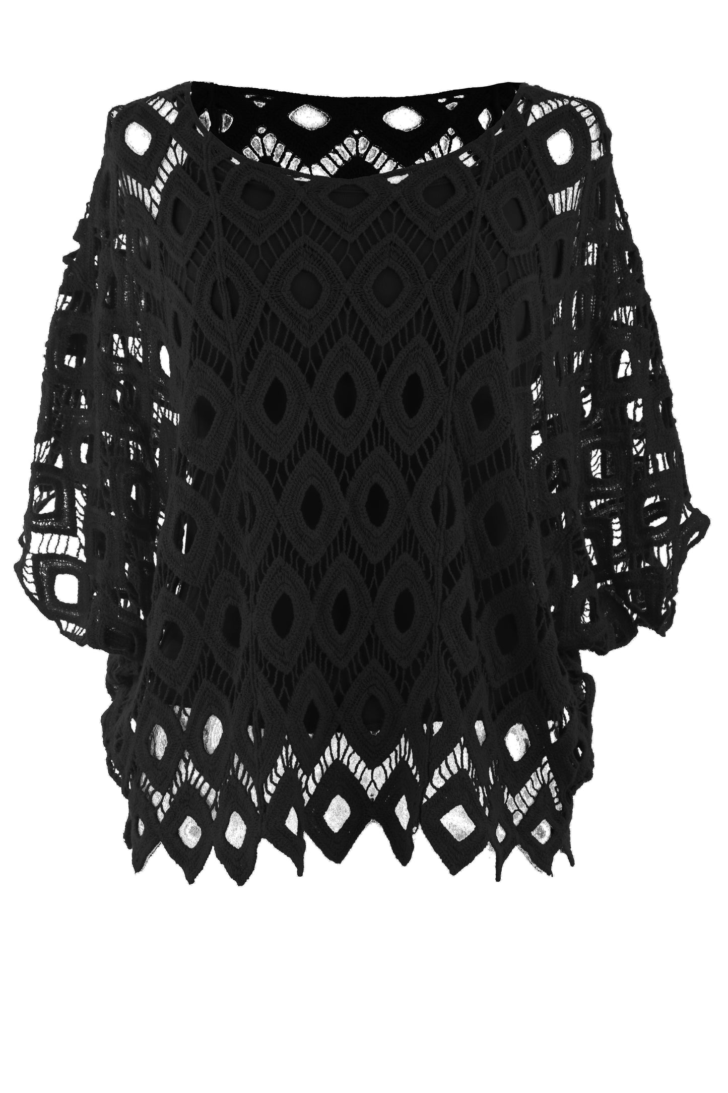 Diamond Crochet Top with Vest