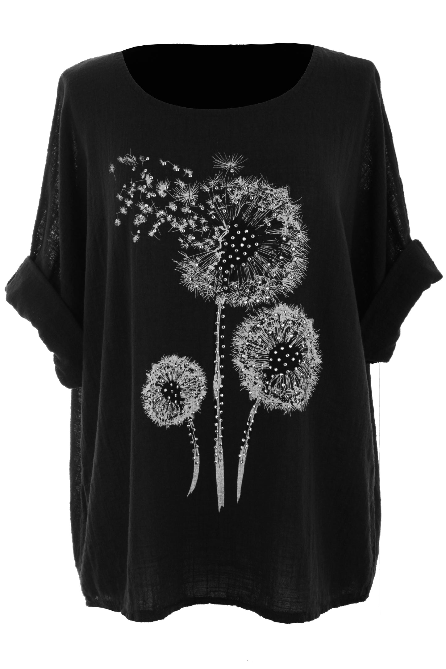 Dandelion Floral Print Cotton Top