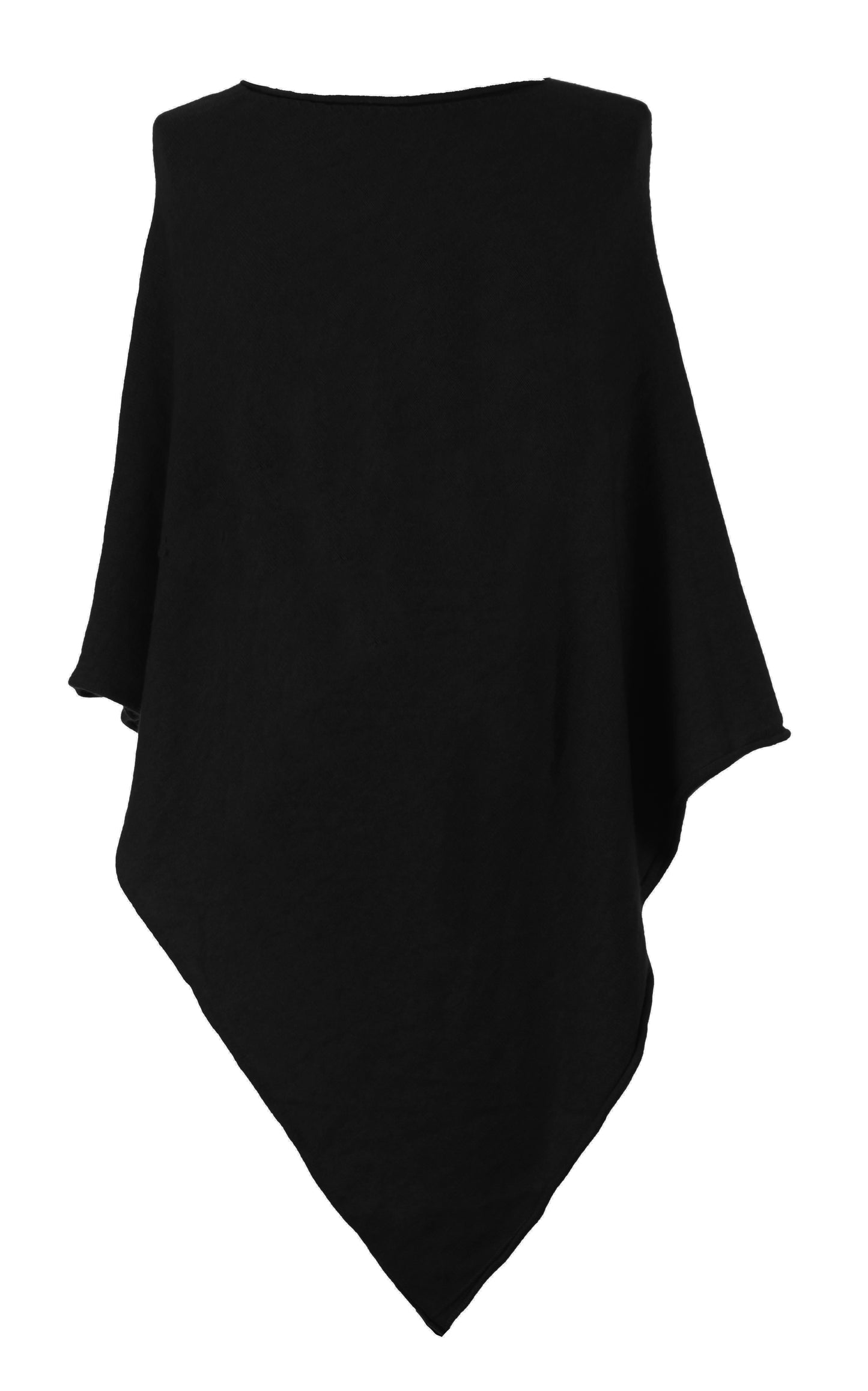 Asymmetric Alpaca Wool Poncho