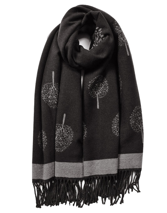 Tree Of Life Tassel Cashmere Scarf