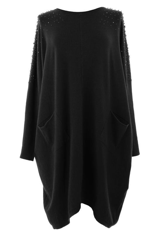 Pearl Diamante Jumper Dress