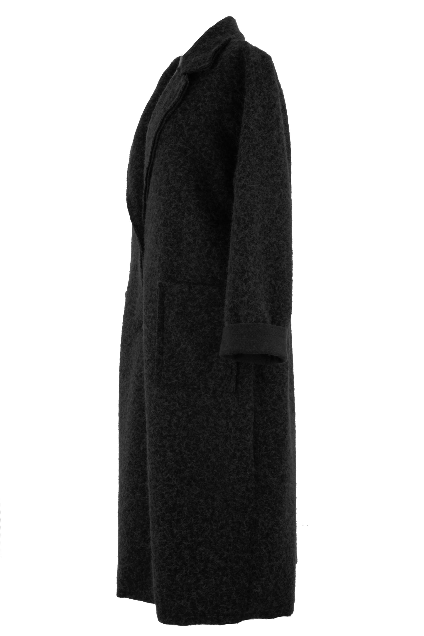 Collar 2 Button Textured Coat