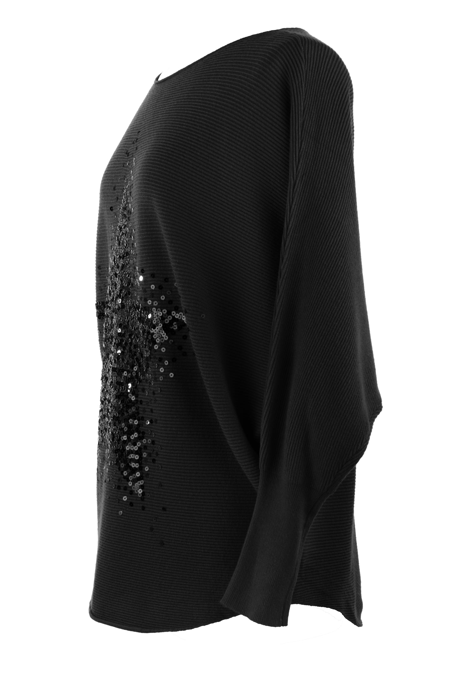 Sequin Star Ribbed Jumper
