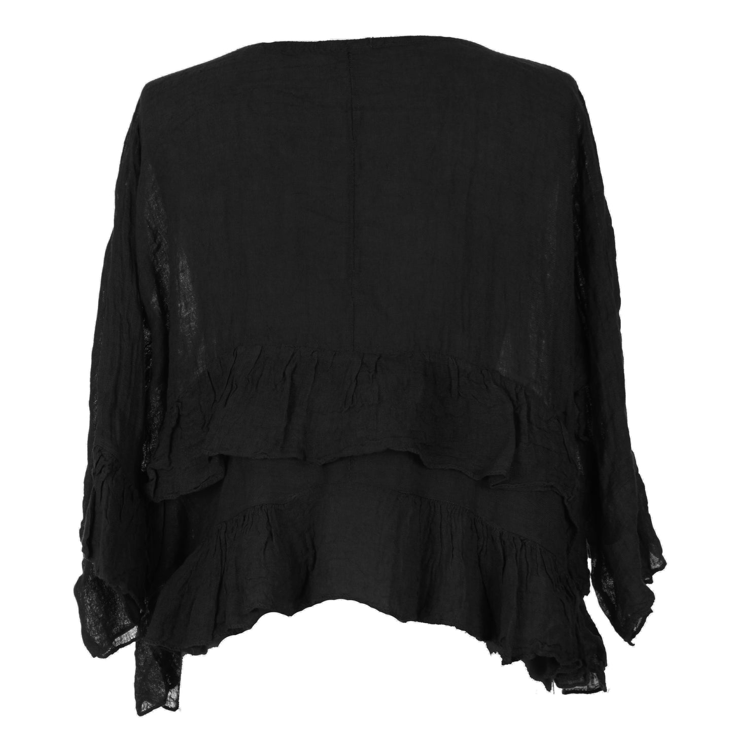Frill Hem Linen Top