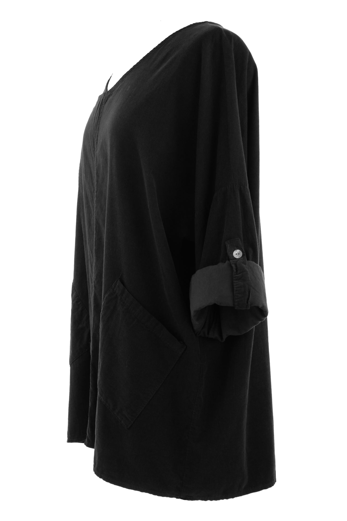 Button Detail 2 Pocket Corduroy Top