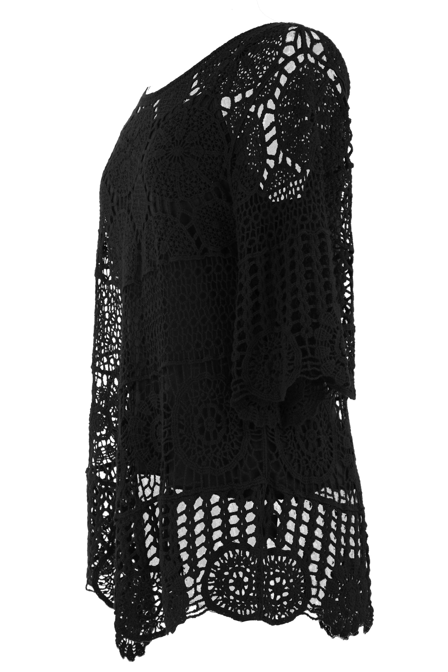 Scoop Hem Crochet Top