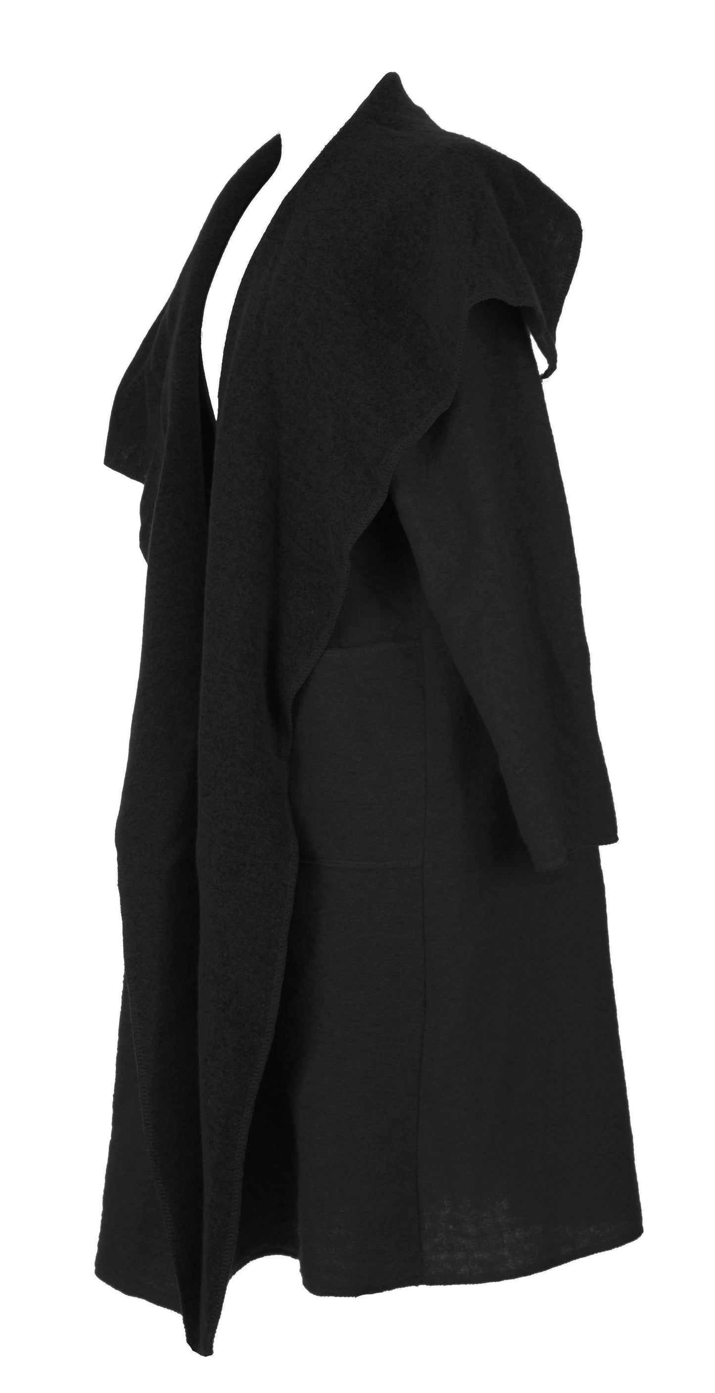 Waterfall Boiled Wool Coat