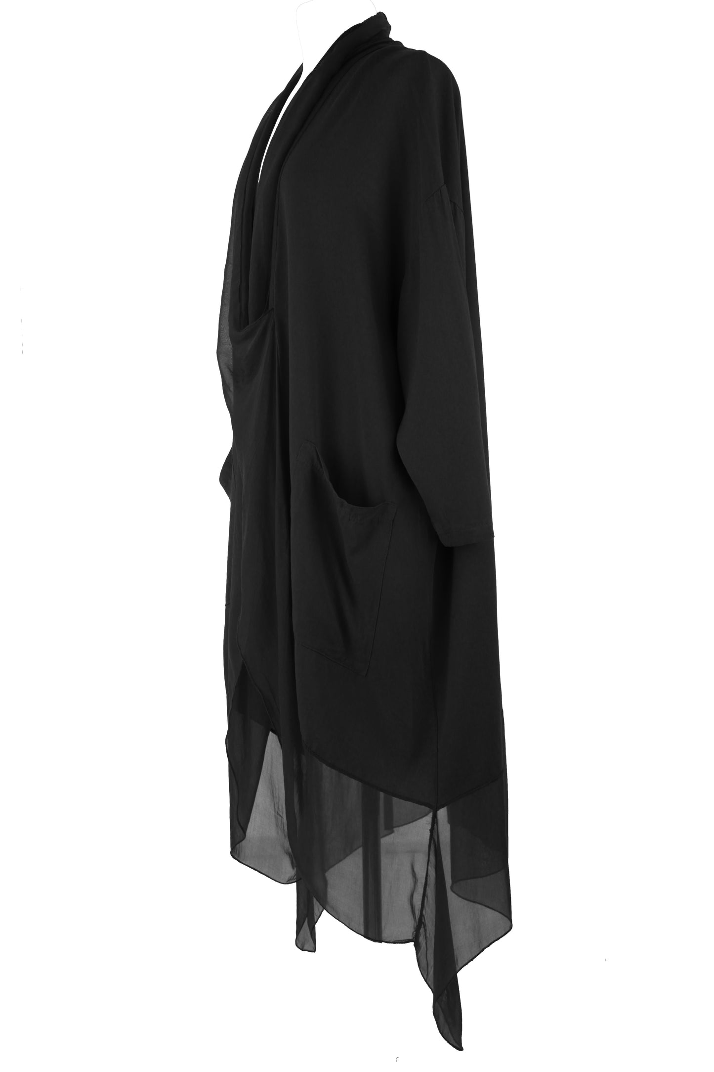 Crossover Silk Panel Tunic