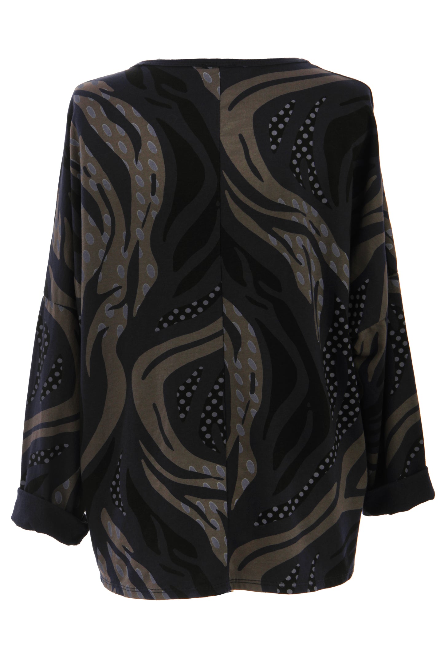 3 Button Printed Top